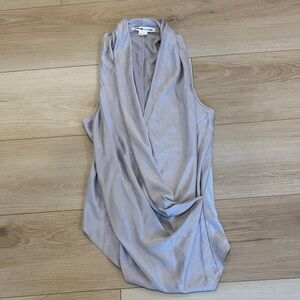 Helmut Lang Blouse - Silver with like a lavender tent